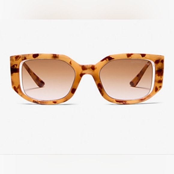 Michael Kors Tortoise Sunglasses With Case & Cloth - New - Picture 1 of 4